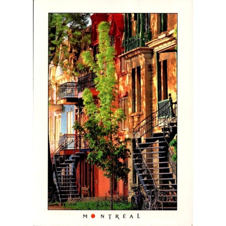 CPM Montréal Rue Saint-Urbain escaliers extérieurs Québec Canada