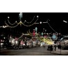 CPSM de Bruxelles illuminée de nuit en 1957 avec féerie lumineuse et circulation