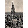 CPSM de la cathédrale Notre-Dame d'Anvers vue aérienne en Belgique