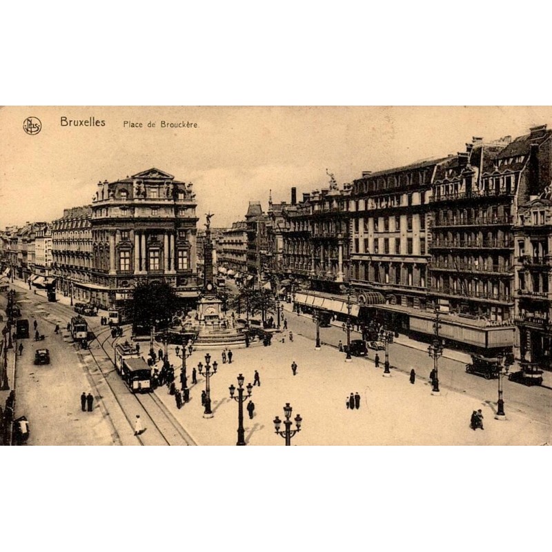 Bruxelles – Place de Brouckère – Région de Bruxelles-Capitale – Belgique – Carte Postale Ancienne CPA
