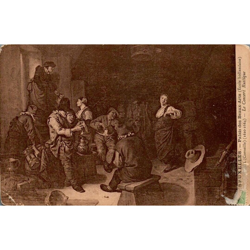 CPA Bruxelles Palais des Beaux-Arts Le Concert Rustique Corneille Bega