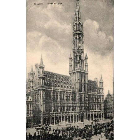 CPA Bruxelles Hôtel de Ville sur la Grand-Place en Belgique