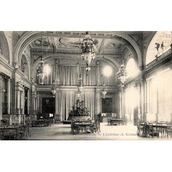 CPA Ostende intérieur du Kursaal salle de réception Belgique circulée 1907