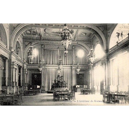 CPA Ostende intérieur du Kursaal salle de réception Belgique circulée 1907