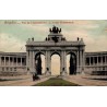 CPA Bruxelles Arcade monumentale du Parc du Cinquantenaire circulée en 1908