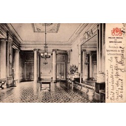 CPA Palais Royal de Bruxelles vestibule des appartements de la Princesse Clémentine circulée en 1908