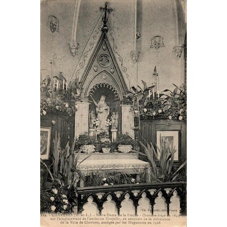 Carte postale ancienne Chartres – Notre-Dame de la Brèche & Oratoire (1843)