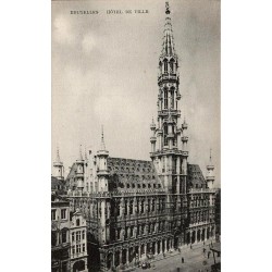 CPA Bruxelles Hôtel de Ville Grand-Place Belgique