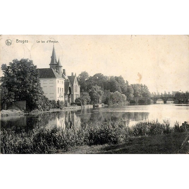 CPA Bruges Le Lac d'Amour Minnewater Belgique NELS