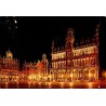 CPM Grand-Place de Bruxelles de nuit Maison du Roi Belgique carte vierge