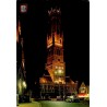CPM Bruges Halles et Beffroi de nuit Belgique carte écrite non affranchie
