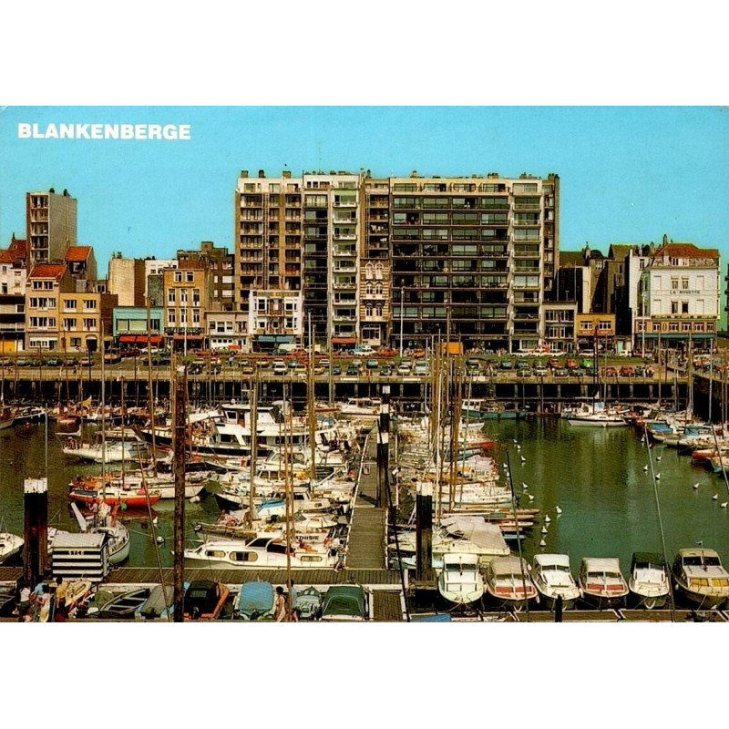 CPM Blankenberge Haven port plaisance Belgique Flandre carte postale moderne voiliers