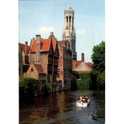 CPM Bruges Quai du Rosaire Rozenhoedkaai Beffroi canal Belgique
