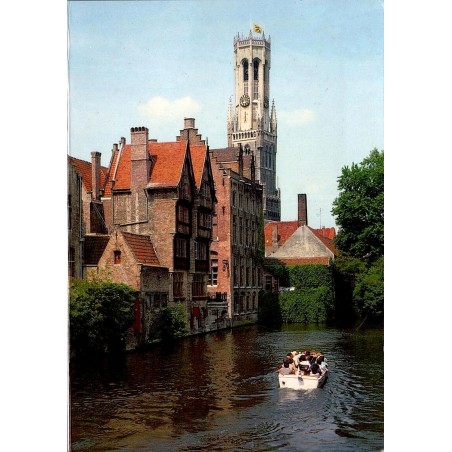 CPM Bruges Quai du Rosaire Rozenhoedkaai Beffroi canal Belgique