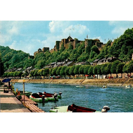 CPM Bouillon château-fort et rivière Semois Belgique carte vierge
