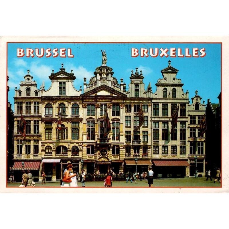 CPM Bruxelles Grand-Place Belgique maisons des corporations carte postale circulée 2005