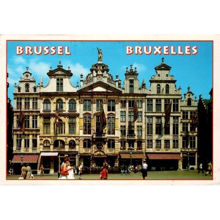 CPM Bruxelles Grand-Place Belgique maisons des corporations carte postale circulée 2005