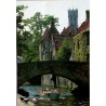 CPM Brugge Quai Vert Peerdenbrug Beffroi Bruges Belgique canal carte postale moderne