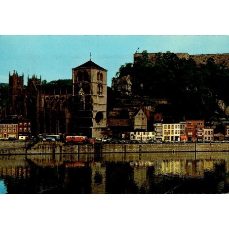 CPSM Huy Meuse Collégiale Notre-Dame Fort de Huy Belgique carte postale