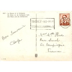 CPSM Huy La Meuse et la Collégiale Belgique