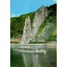 CPSM Dinant Rocher Bayard bateau touristique Meuse Belgique carte postale