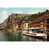 CPSM Dinant bateaux touristiques Meuse citadelle collégiale Belgique carte postale