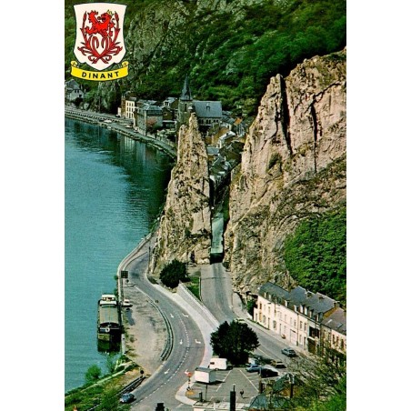 CPSM Dinant Roche Bayard vallée de la Meuse Belgique carte postale