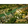CPSM Dinant vue générale aérienne citadelle collégiale Belgique carte postale
