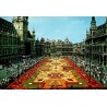 CPM Bruxelles Grand-Place tapis de fleurs Belgique vue générale
