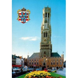 CPM Bruges Beffroi Hallentoren Grand-Place Belgique