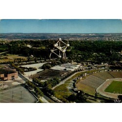 CPSM Bruxelles panorama du Heysel Atomium et stade Edit Thill n°9