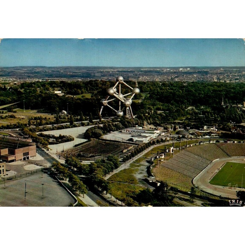 CPSM Bruxelles panorama du Heysel Atomium et stade Edit Thill n°9