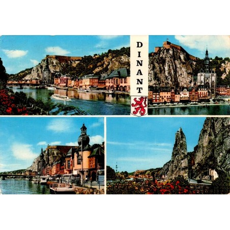 CPM Dinant multivues Citadelle Meuse Rocher Bayard Belgique