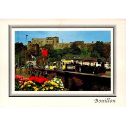 CPM Bouillon château fort petit train touristique Belgique circulée
