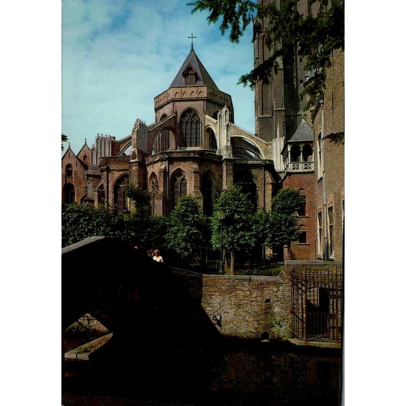 CPM Bruges église Notre-Dame canal Belgique