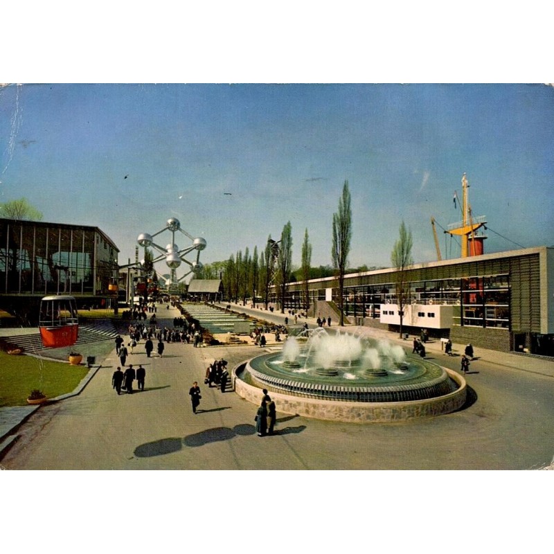CPSM Bruxelles Expo 58 Avenue de Benelux Atomium Téléexpo