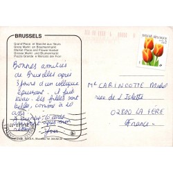 CPSM Bruxelles Grand'Place Marché aux fleurs