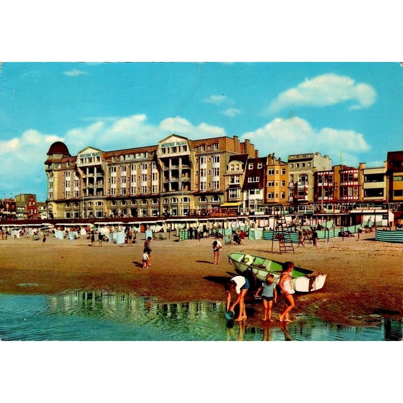 CPSM Westende Plage et Digue Belgique Westende Palace