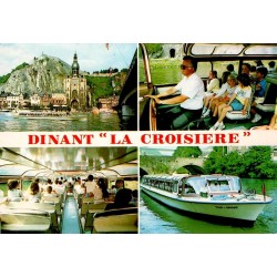 CPSM Dinant La Croisière Meuse bateau touristique Belgique