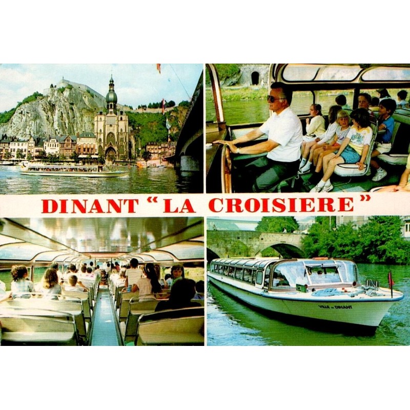 CPSM Dinant La Croisière Meuse bateau touristique Belgique