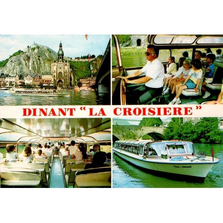 CPSM Dinant La Croisière Meuse bateau touristique Belgique
