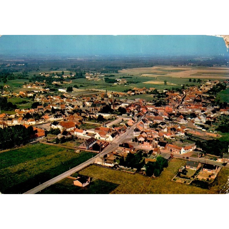 CPSM Thulin vue aérienne Belgique Hainaut