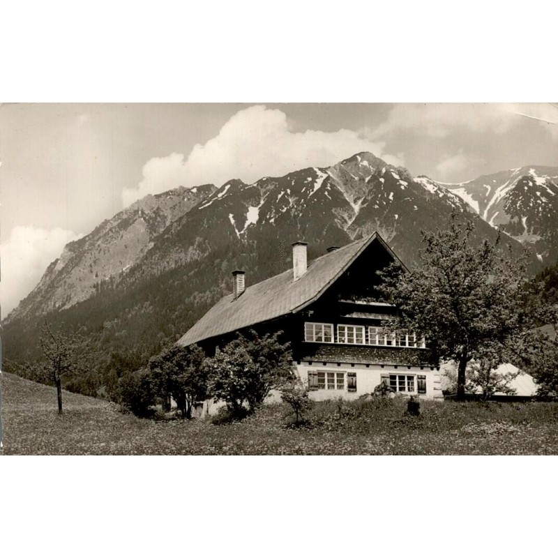 CPSM Oberstdorf Landhaus Käufler avec Geiselhorn et Rubihorn dans l'Allgäu en Allemagne