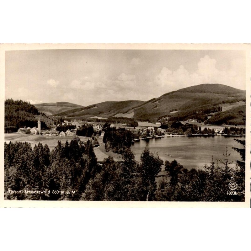 CPSM Titisee lac et village dans la Forêt-Noire en Allemagne vue panoramique