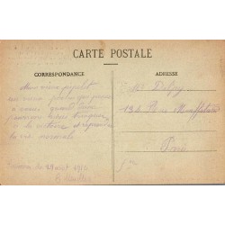 Carte postale ancienne Revigny-Meuse église bombardée – Grande Guerre