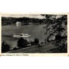 CPSM Essen Baldeneysee à Hügel avec bateau et Bootshaus Allemagne, circulée en 1956