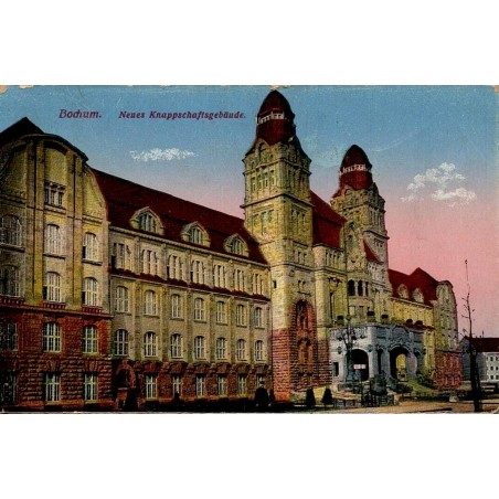 CPA Bochum Neues Knappschaftsgebäude bâtiment de la Knappschaft et patrimoine minier allemand