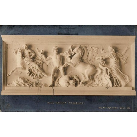 CPA Berlin relief de Pergame photographie Atelier Gebrüder Micheli 1906 carte circulée en 1913
