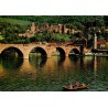 CPSM Heidelberg château Vieux Pont Alte Brücke Neckar Allemagne Bade-Wurtemberg