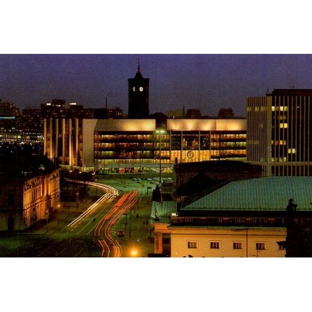 CPM Berlin-Est Palast der Republik capitale RDA vue nocturne Allemagne 1980